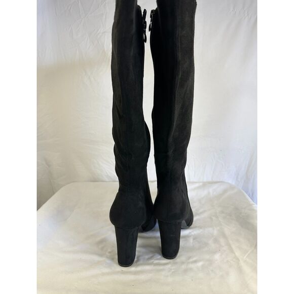 Couto Women's Faux Suede Knee Boots Size Zipper 3.5" Block Heel Size 9 NIB - Picture 4 of 4